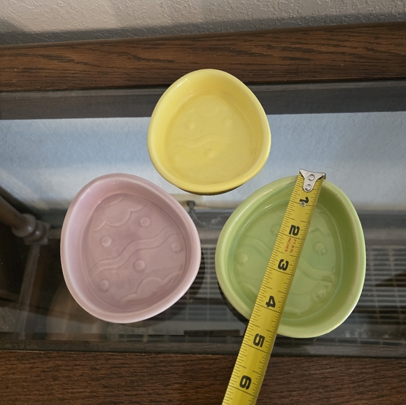 Easter egg candy dish set of 3 - Picture 2 of 9